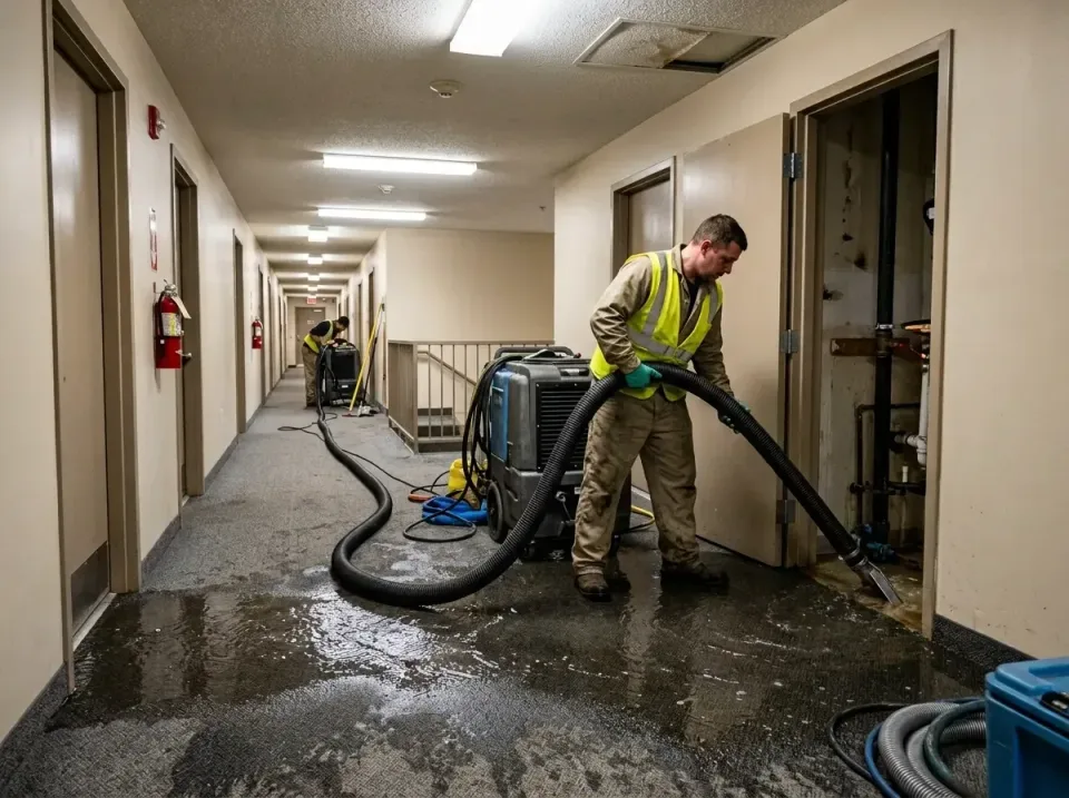 multi-unit-apartment-hallway-f-005 — frequently asked questions, Emergency Burst Pipe Water Extraction & Removal in Copperas…